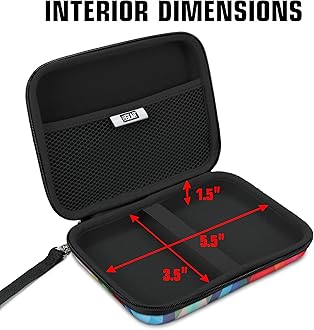 USA Gear Portable WiFi Hotspot for Travel Carrying Case with Wrist Strap - Compatible with 4G LTE Wi-Fi Mobile Hotspots from Verizon, Huawei, Velocity, Skyroam Solis, GlocalMe, Netgear - Geometric