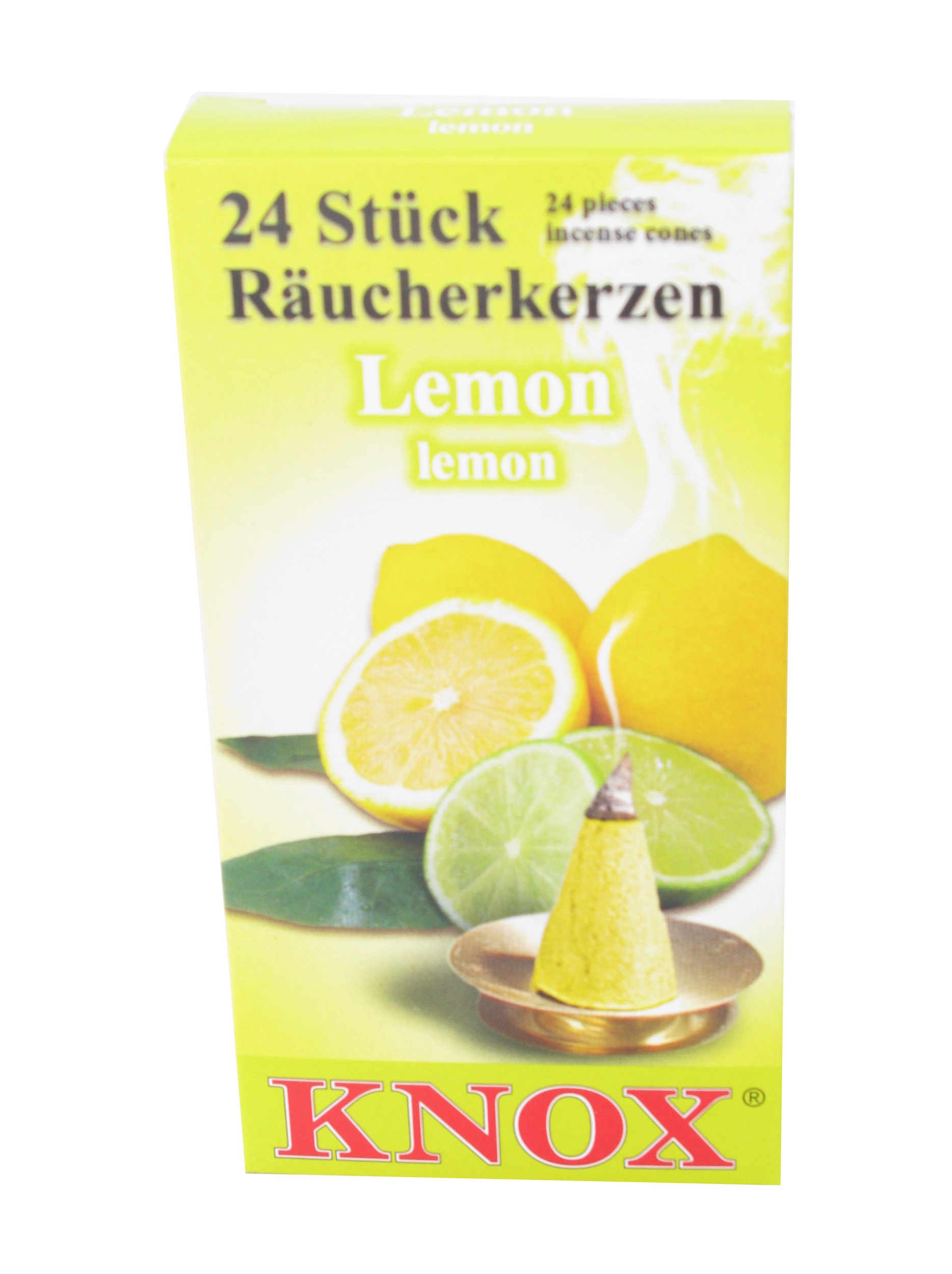 Knox Lemon Scent German Incense Cones Made in Germany for Christmas Smokers