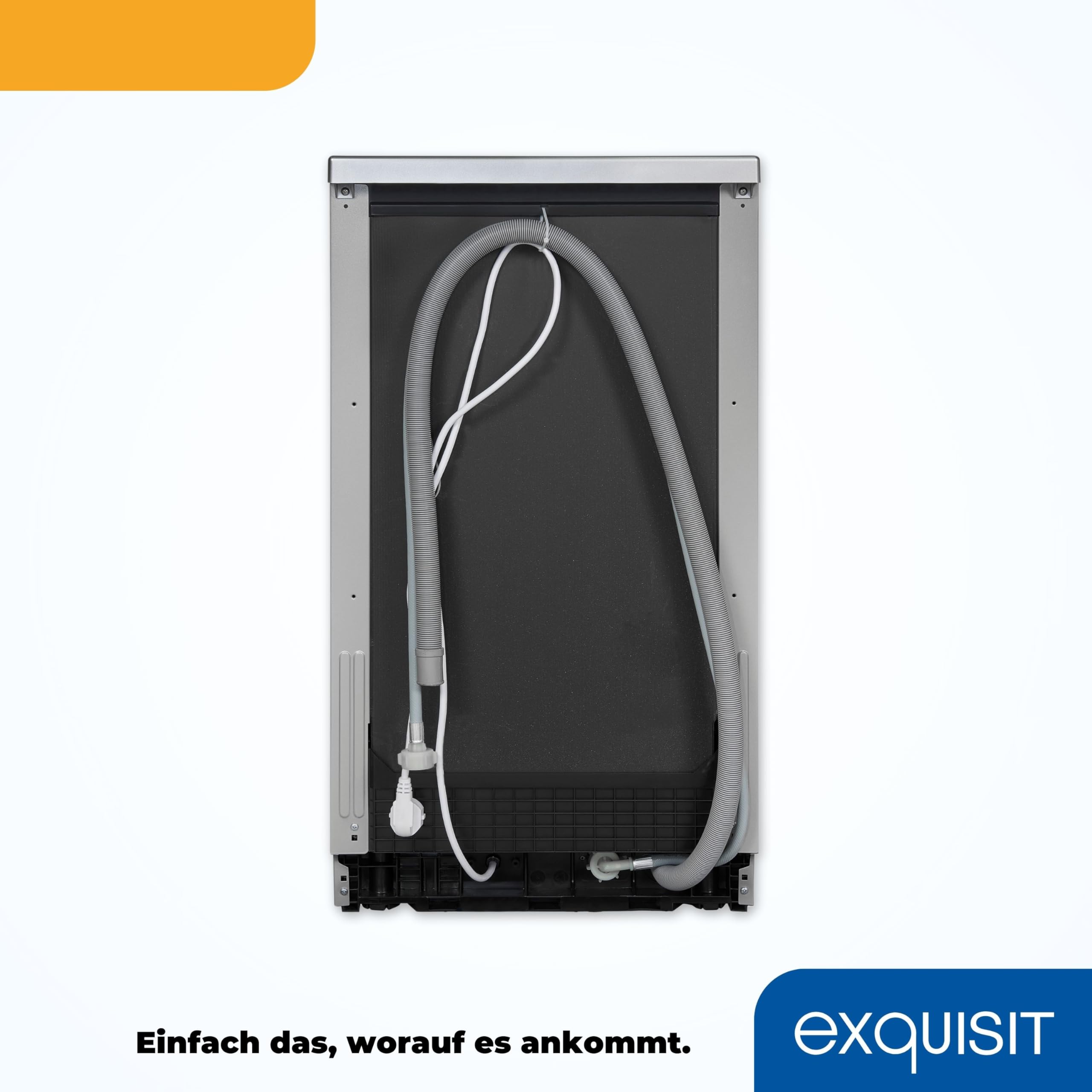 Exquisit Lavastoviglie Libera Installazione GSP9309-030E - 9 Coperti, Classe E, 7 Programmi, Argento - 5