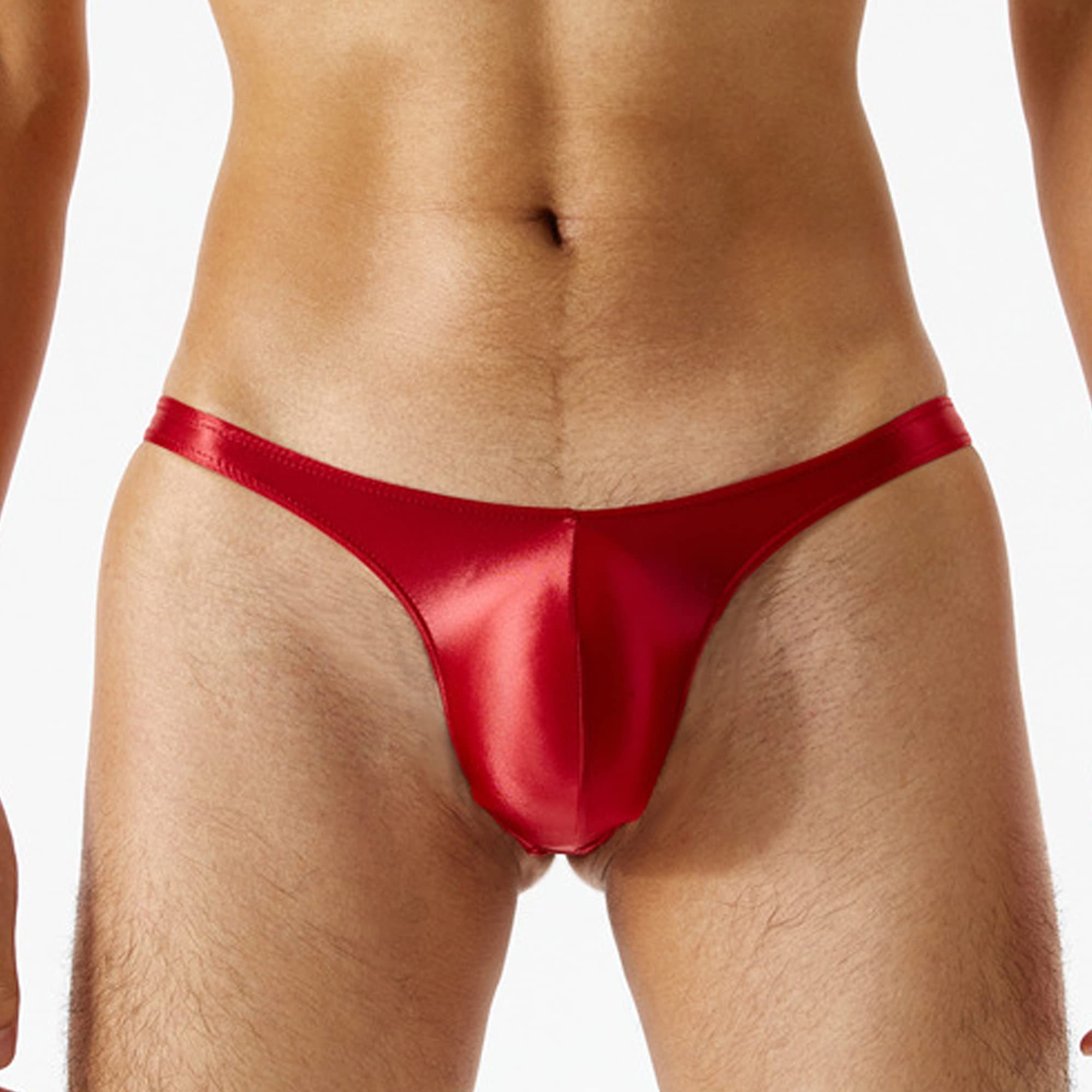 cloudmall Mens Sexy Underwear Thong Briefs Shorts Yoga Leggings Tights Mesh Tank Top Shirt: Thong-style3-wine Red X-Large