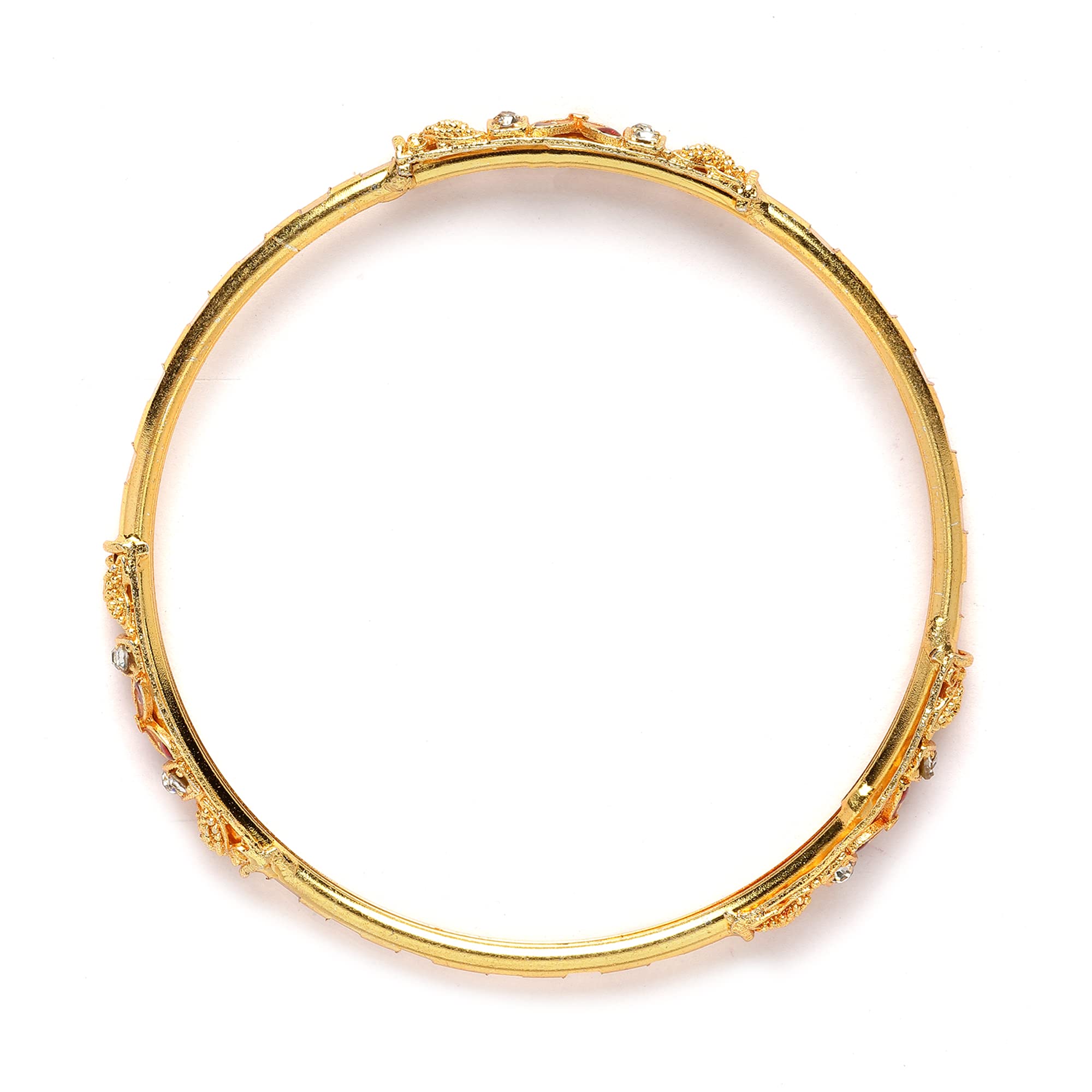 Plated Bahubali Bangle Set Of 2 For Women
