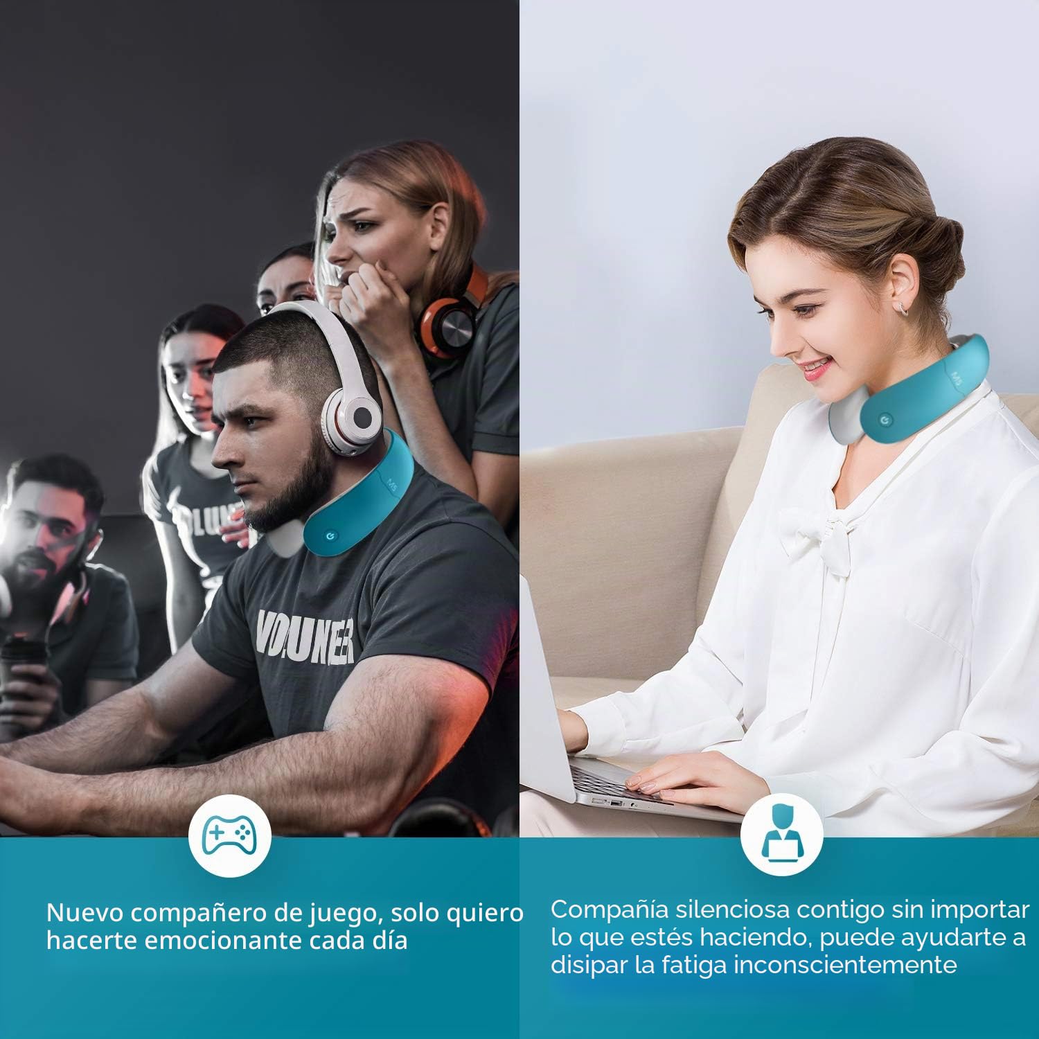 Masajeador Cervical con Control Remoto,Masajeador de Cuello Inteligente, Alivia el Dolor Muscular del Cuello, 6 Modos,18 Intensidades,Calefacción de 3 Niveles,Mejor regalo