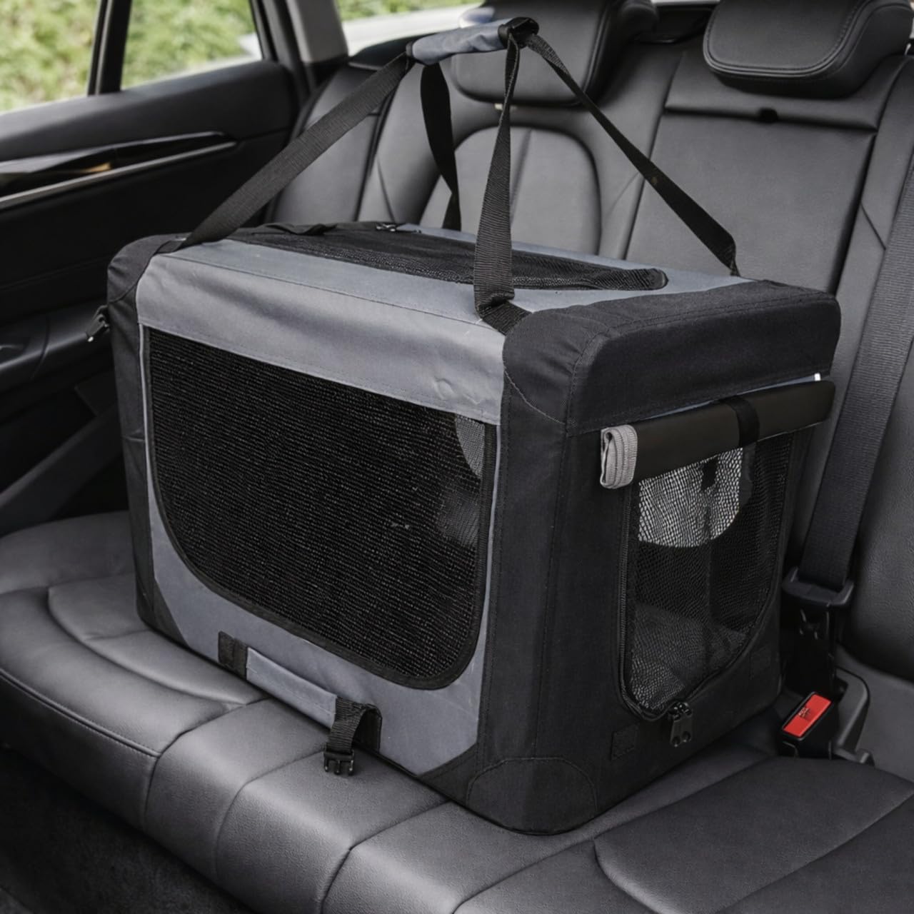 Trendline Tiertransportbox 70 x 52 x 52 cm schwarz-grau Transportboxen & -Taschen