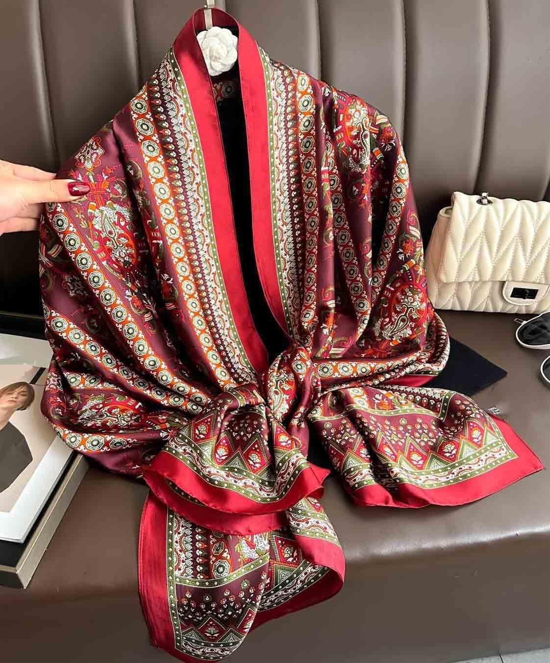 Xyueanlo Scarfs for Women Fashion Scarves Print Floral Dressy Scarf Lightweight Sunscreen Wraps Shawls - Image 2