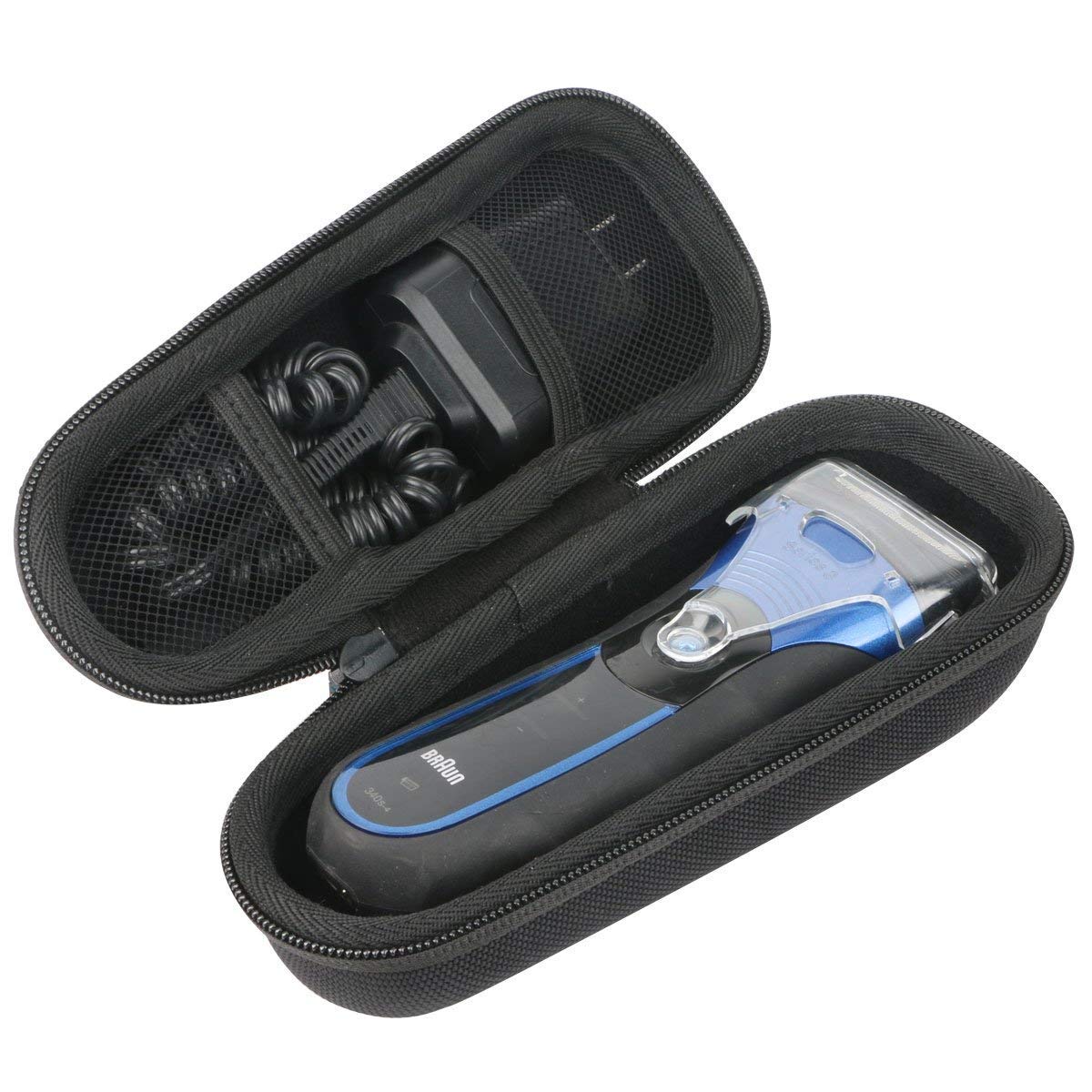 Khanka Twarde etui podróżne do Braun Series 3 340s-4 3090 3030S 3020s Golarka elektryczna, czarny