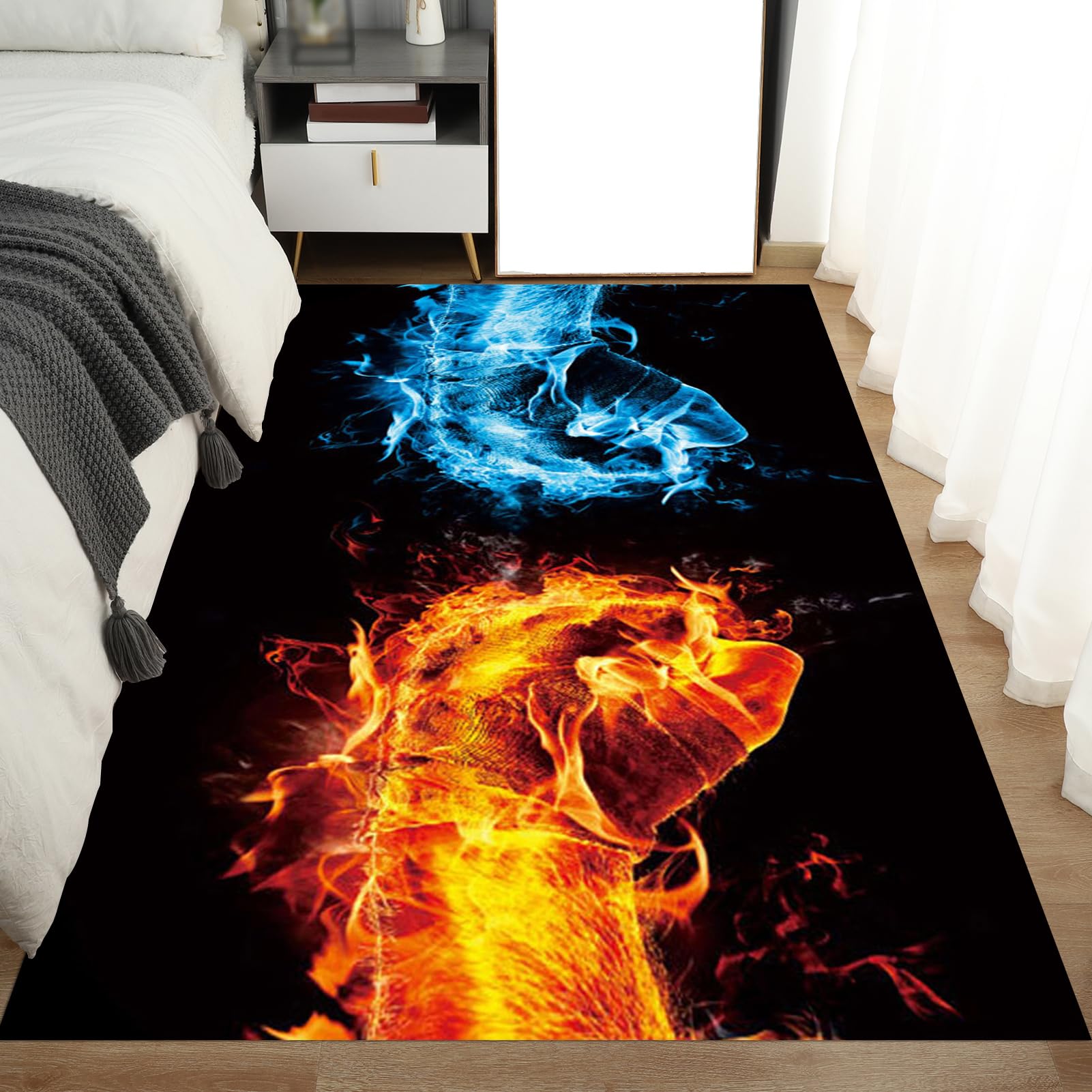 Alfombra Silla Ruedas Alfombrilla Silla para Suelos Duros 150 x 180 cm