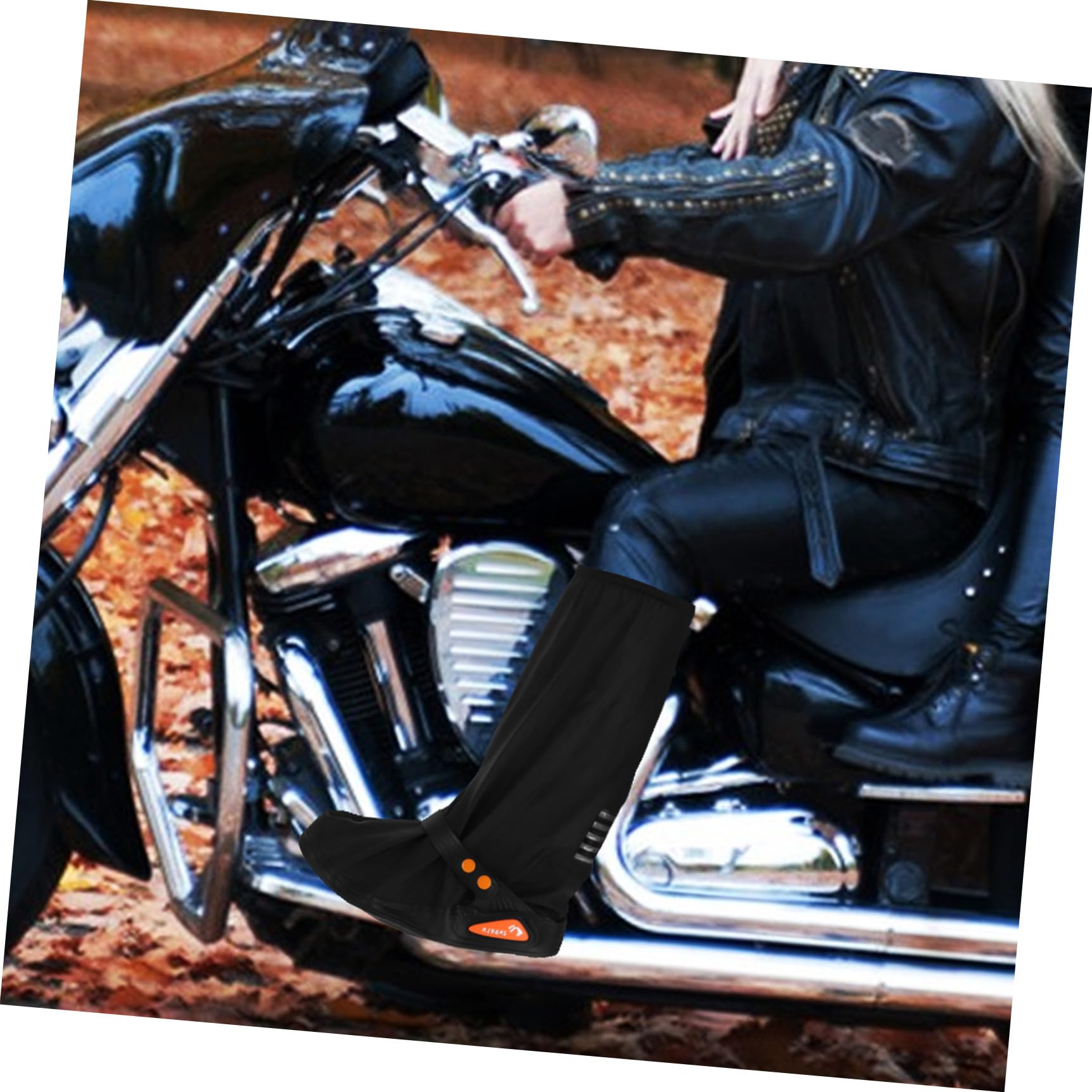 WOONEKY Funda Protectora para Zapatos De Lluvia Cubre Zapatos Impermeables y Antideslizantes para Actividades y Ciclismo