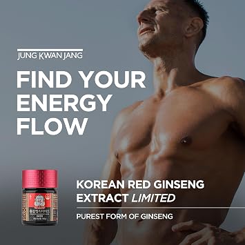 JUNG KWAN JANG Korean Red Ginseng Extract Limited 100g Jar | Ginseng Supplement, Ginseng Tea | Energy Boost,Stamina, Immune Support | 100% Korean Red Ginseng Extract | Vegan Friendly | 100g