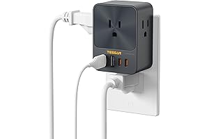 TESSAN 30W Multi Plug with USB-C Ports