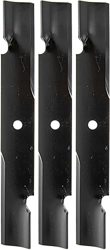 CUB CADET 00050125 - Cuchillas de cortacésped de 18 pulgadas G1236 G1336 G1436 G1752 H1536 H1952 de área amplia, paquete de 3 unidades