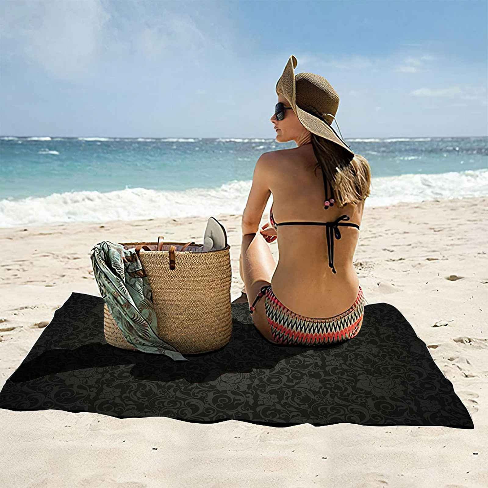 Telo Da Mare 3D Arte Stampato Asciugamano Da Spiaggia 100x200cm Asciugamano Microfibra Grande Antisabbia Leggero Telo Mare Per Sport Piscina Viaggi In Famiglia Vacanze