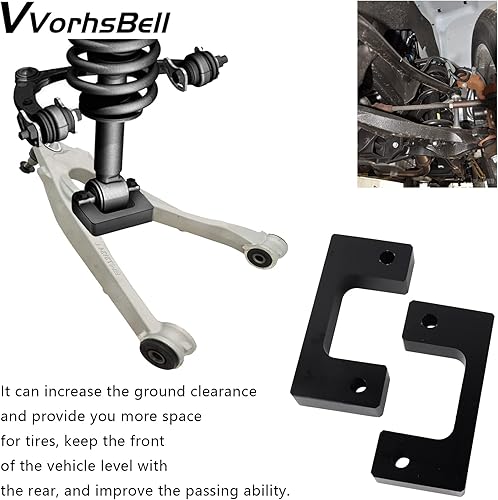 Miniatura 3 de VVORHSBELL Kit de elevación de nivelación de 2.5 pulgadas compatible con GMC Sierra GM 1500 2007-2019Chevy 2007-2021Silverado1500Yukon XL 1500