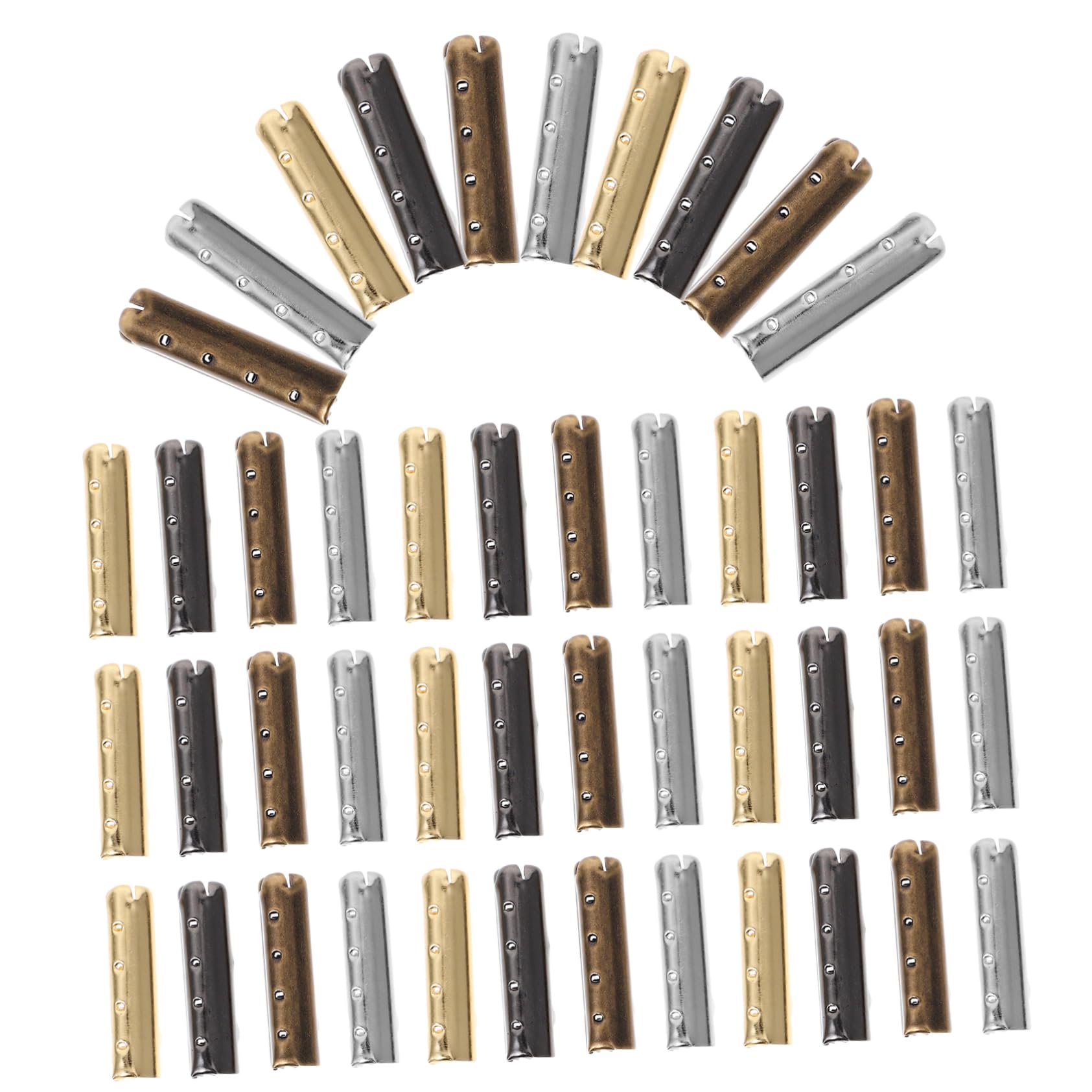 Gatuida Puntas 80 Piezas DIY de Herrete de Cobre para Cordones de Zapatos