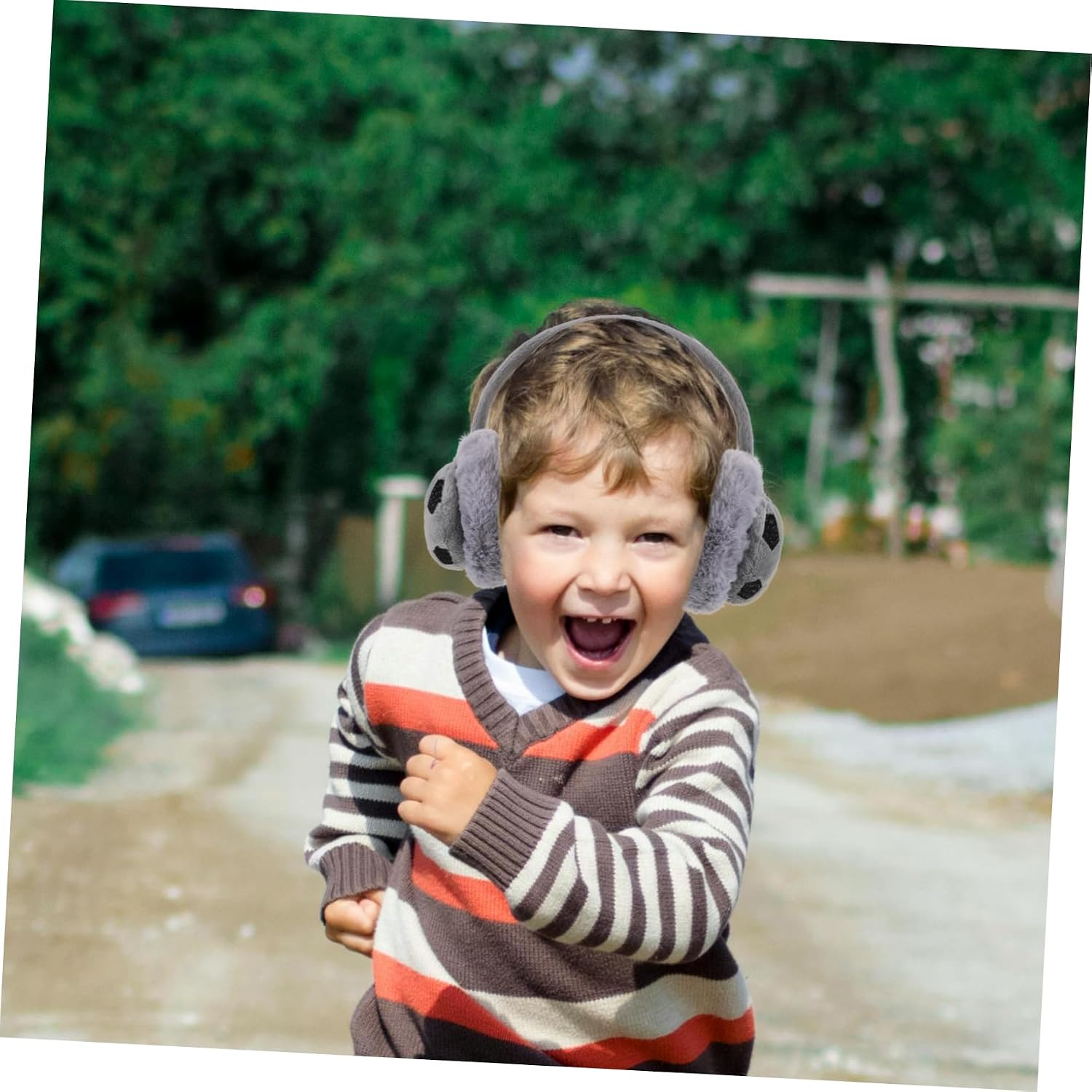 OUNONA Warm Ear Covers Boys and Girls Winter Ear Muffs Hearing Protection for Toddlers Boys and Girls