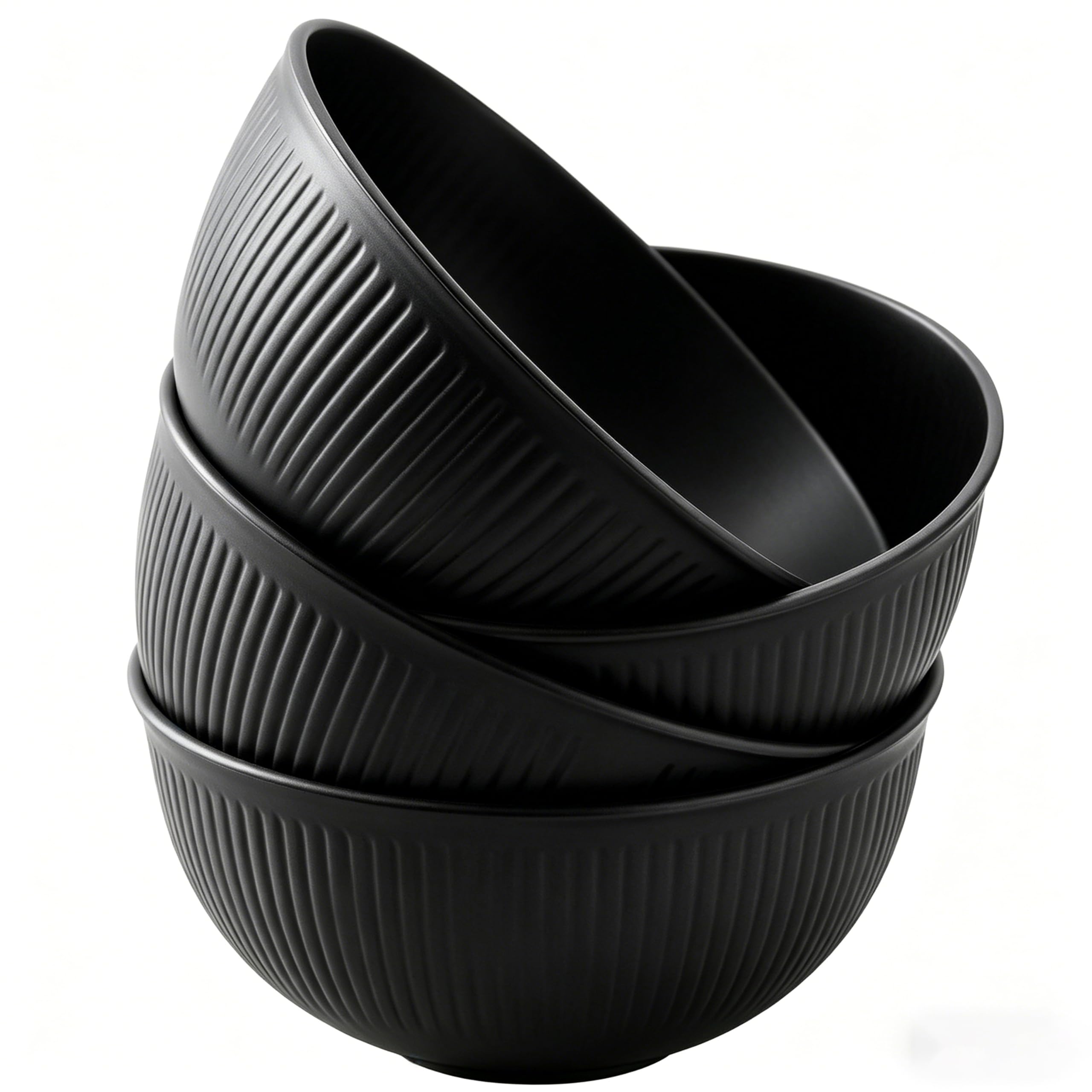 CHANGXIJUDJ Cereal Bowls Set of 4, Unbreakable Plastic Breakfast Bowls, BPA Free & Dishwasher Microwave Safe, Lightweight Reusable Bowl for Soup Rice Noodle