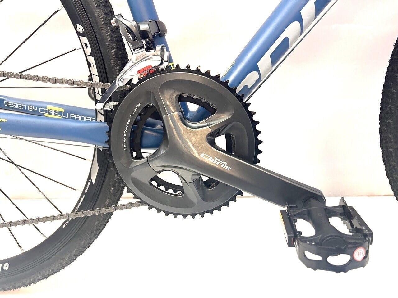 Corelli Goat 1.0 Gravel Bike, marco de aluminio, neumáticos de 700 x 35 c, cambio de 16 velocidades