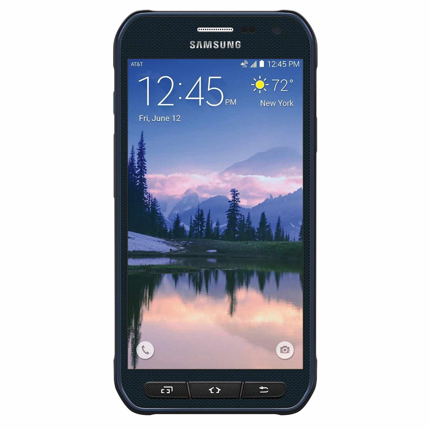 Samsung Galaxy S6 Active G890A (64GB) 5.1" Rugged Waterproof IP68 GSM Unlocked Smartphone (Camo Blue
