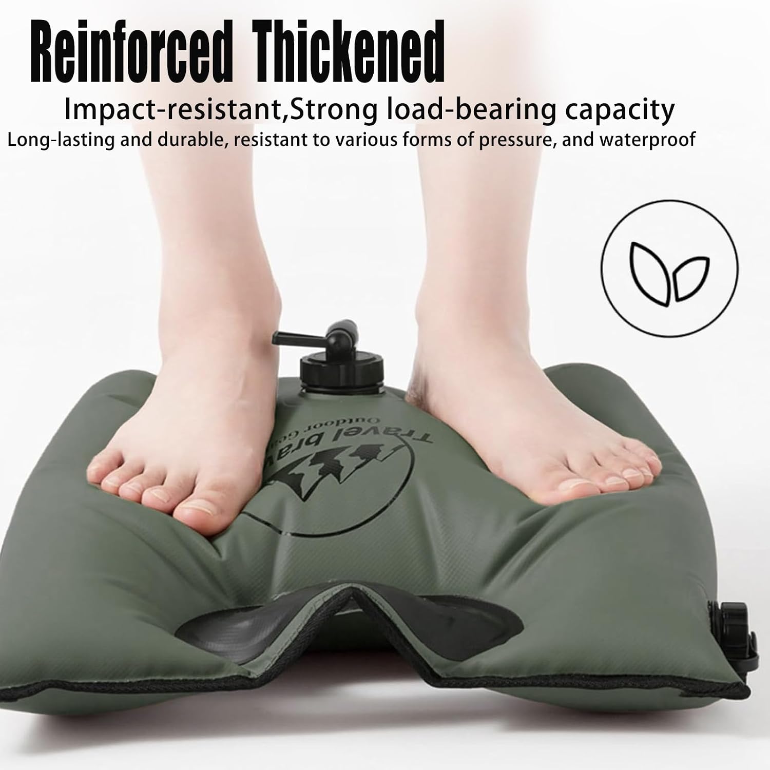 Collapsible Water Container 8L with Spout, Leak-Proof Portable Water Storage Bag for Camping Travel, BPA-Free Valve Control for Hiking, Sports, Emergency