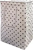 Cesto de Roupa Suja ou Limpa 72 Litros Dobrável Com Alça Tecido Resistente Organizador Lavanderia com Estampa (Bolinhas)