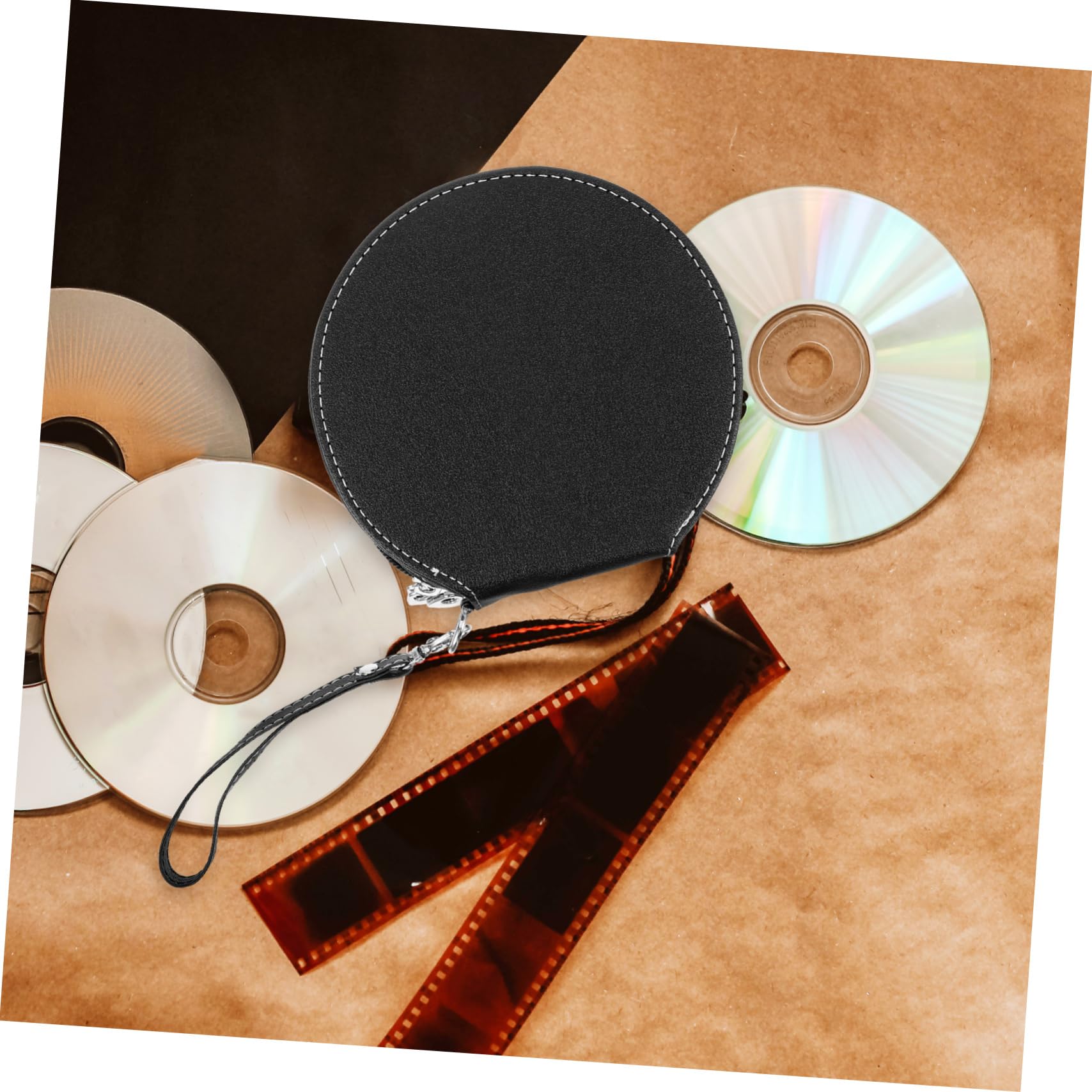 iplusmile 4pezzi Custodia CD Portatile per Auto Organizzatore Dischi da capacità Design Sottile e Compatto Protezione Eccellente da Polvere e Graffi Facilita Accesso Ai Tuoi CD Preferiti