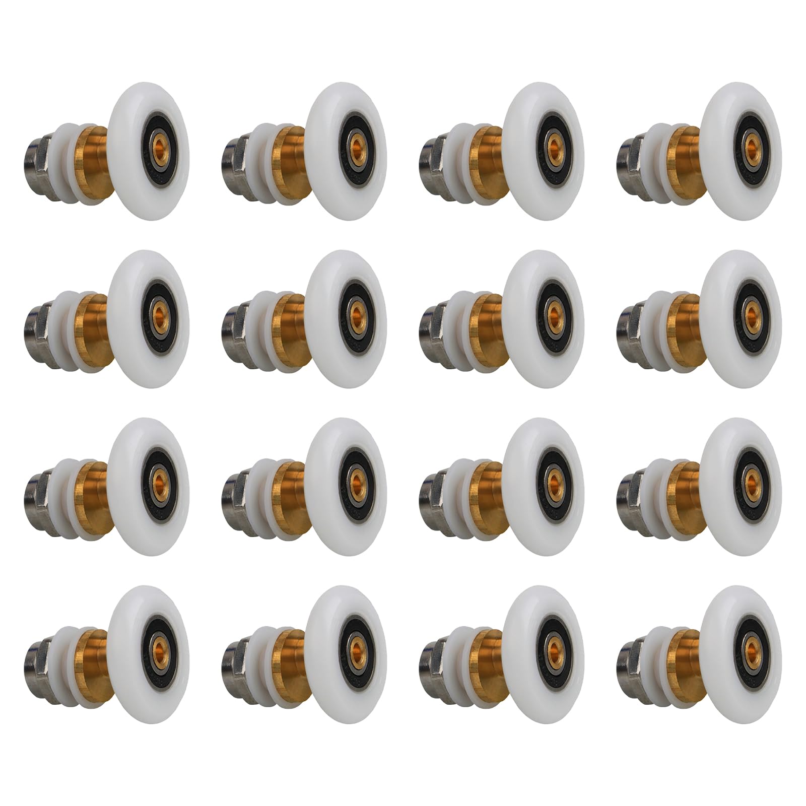 Yhplxyuus Multicolor Upgrades Shower Door Roller Set Glass Door Pulleys Rusts Resistant Easy Glides For Glass With Heights Adjustability Wear Resistant Hardware