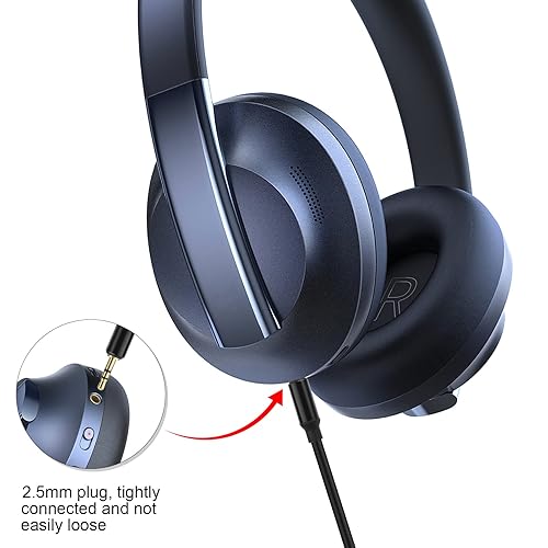 Miniatura 4 de Cable de audio en espiral de repuesto compatible con auriculares Bose 700 QuietComfort SE QC45 QC35II QC35 QC25 con cancelación de ruido y