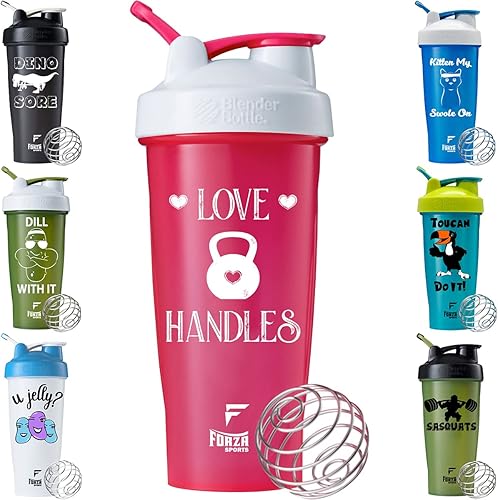 Miniatura 2 de Forza Sports Botella mezcladora clásica de 28 onzas - Love Handles