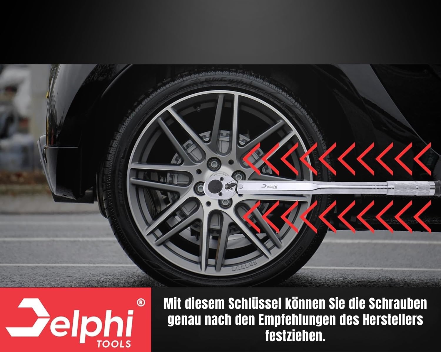 Delphi Drehmomentschlüssel Halbzoll 28 bis 210Nm kalibriert