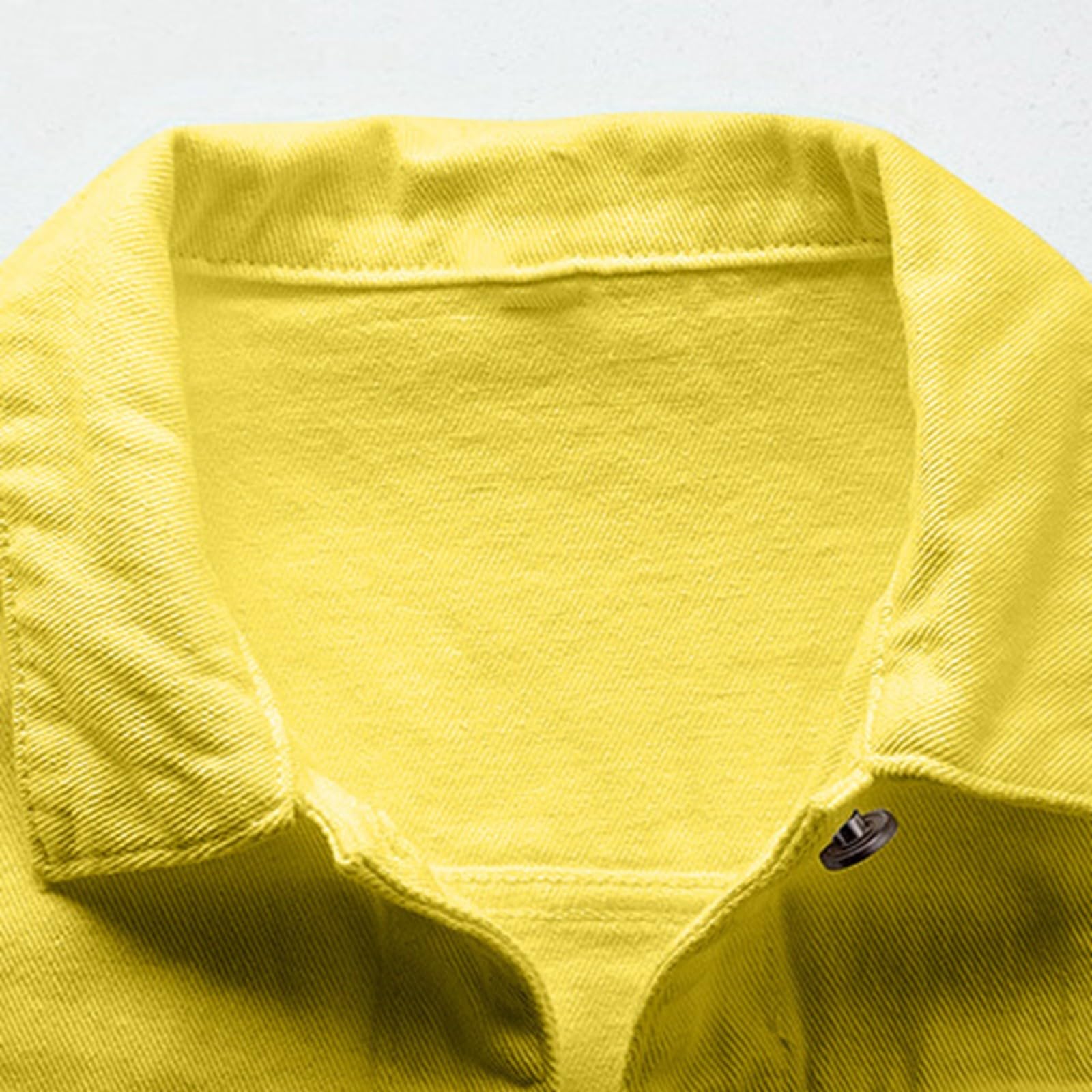Chaqueta vaquera, chaqueta para mujer con botones de metal, cuello de solapa, chaqueta bomber con bolsillos, chaqueta vaquera, elegante chaqueta de primavera, chaqueta ligera para mujer