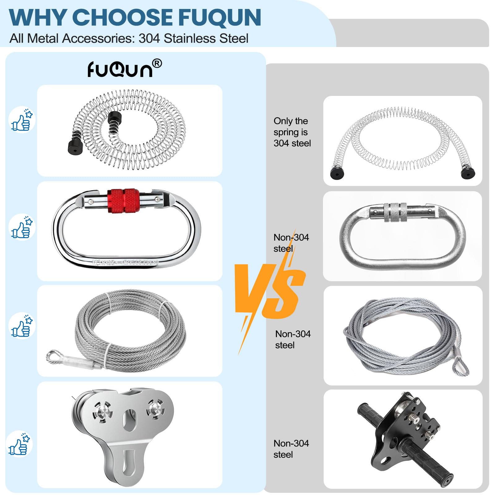 Velvac Pogo Stick, SS, 41 in, Holder and Chain
