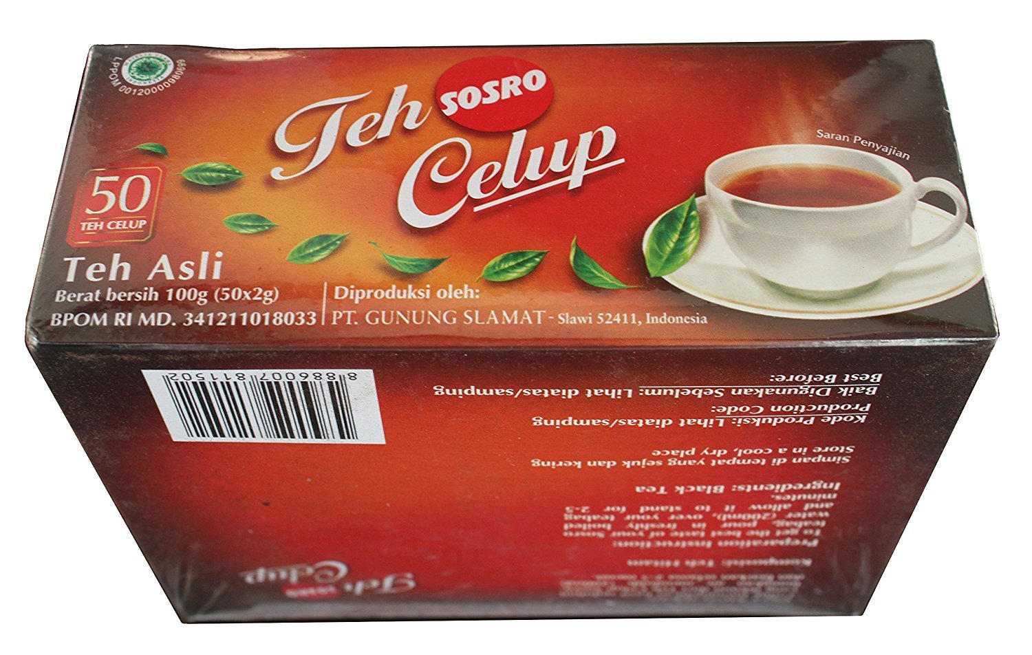 Sosro Teh Celup Black Tea 50-ct, 3.5 Oz