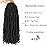 ZRQ Butterfly Locs Crochet Hair 24 Inch 2Packs Distressed Butterfly Faux Locs With Curly Ends Pre Looped Butterfly Twist Natural Black Goddess Locs Hair Extensions for Women (24 Inch, 1B)