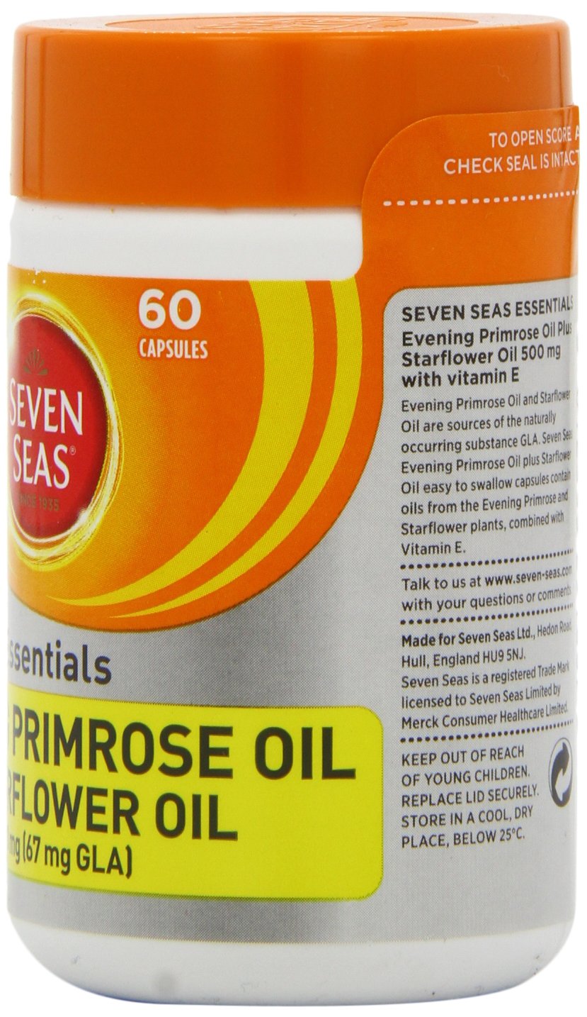 Seven Seas Evening Primrose Oil Plus Starflower Oil 500mg 60 Capsules