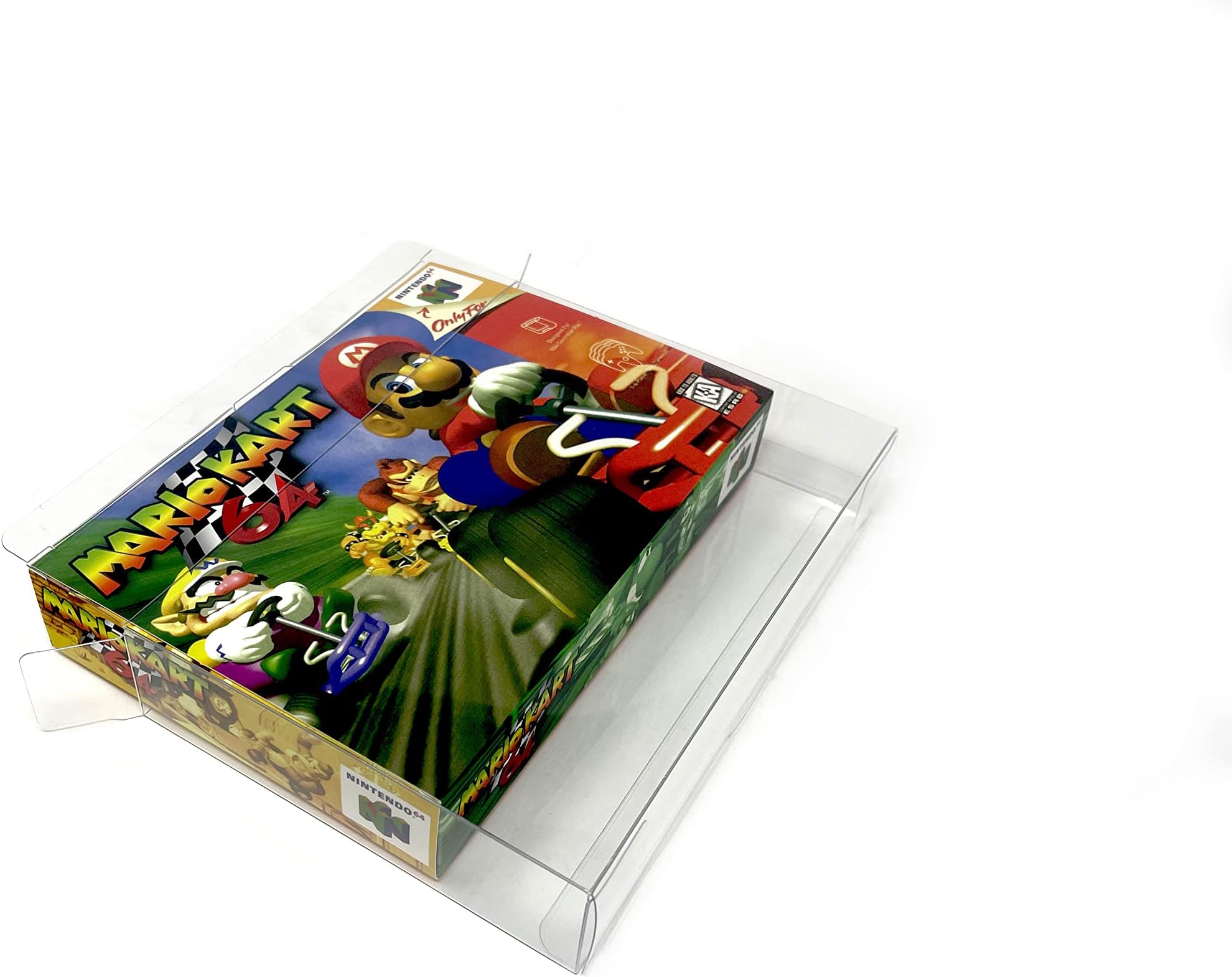 EcoTEK Protectors Clear Protector Case Compatible with SNES & Nintendo 64 Games Storage Box Video Game Display - Scratch Resistant - Dust Proof (10 Pack)