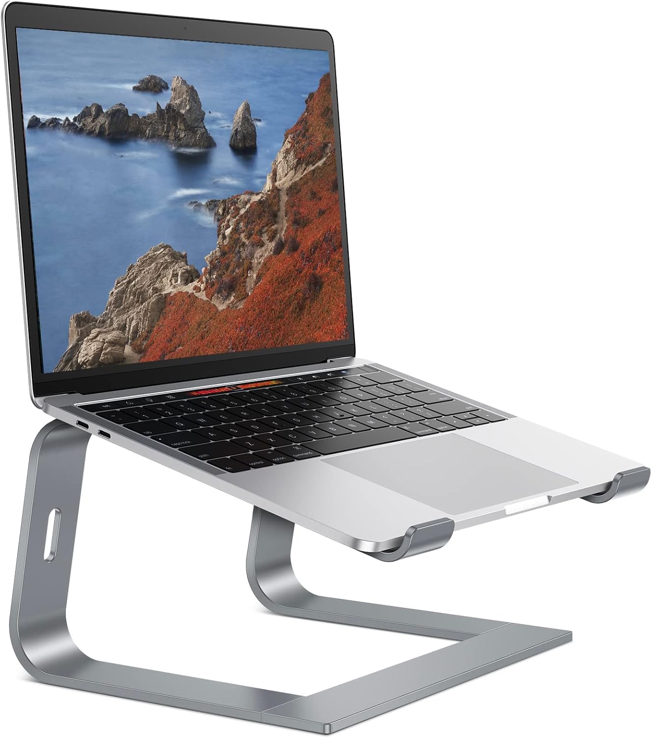 OMOTON Laptop Stand, Detachable Mount for MacBook Air/Pro Dell HP Grey