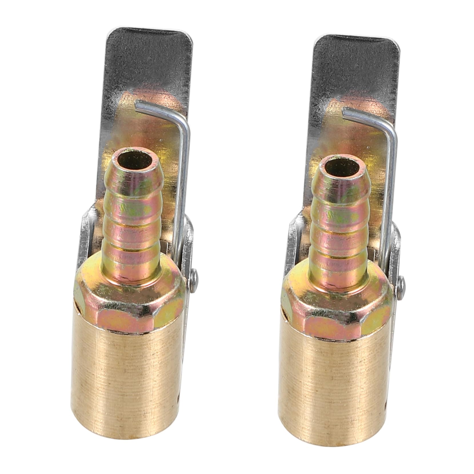 HAPINARY 2pcs Copper Tire Inflation Chuck 6mm Locking Air Chuck for Car Trucks Motorcycles