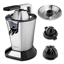 Ufesa EX4950 Spremiagrumi Elettrico, 600W, Versamento continuo, Salvagoccia, Doppio cono, Filtro in acciaio inox, Braccio Estrattore di Succo, Smontabile. BPA Free