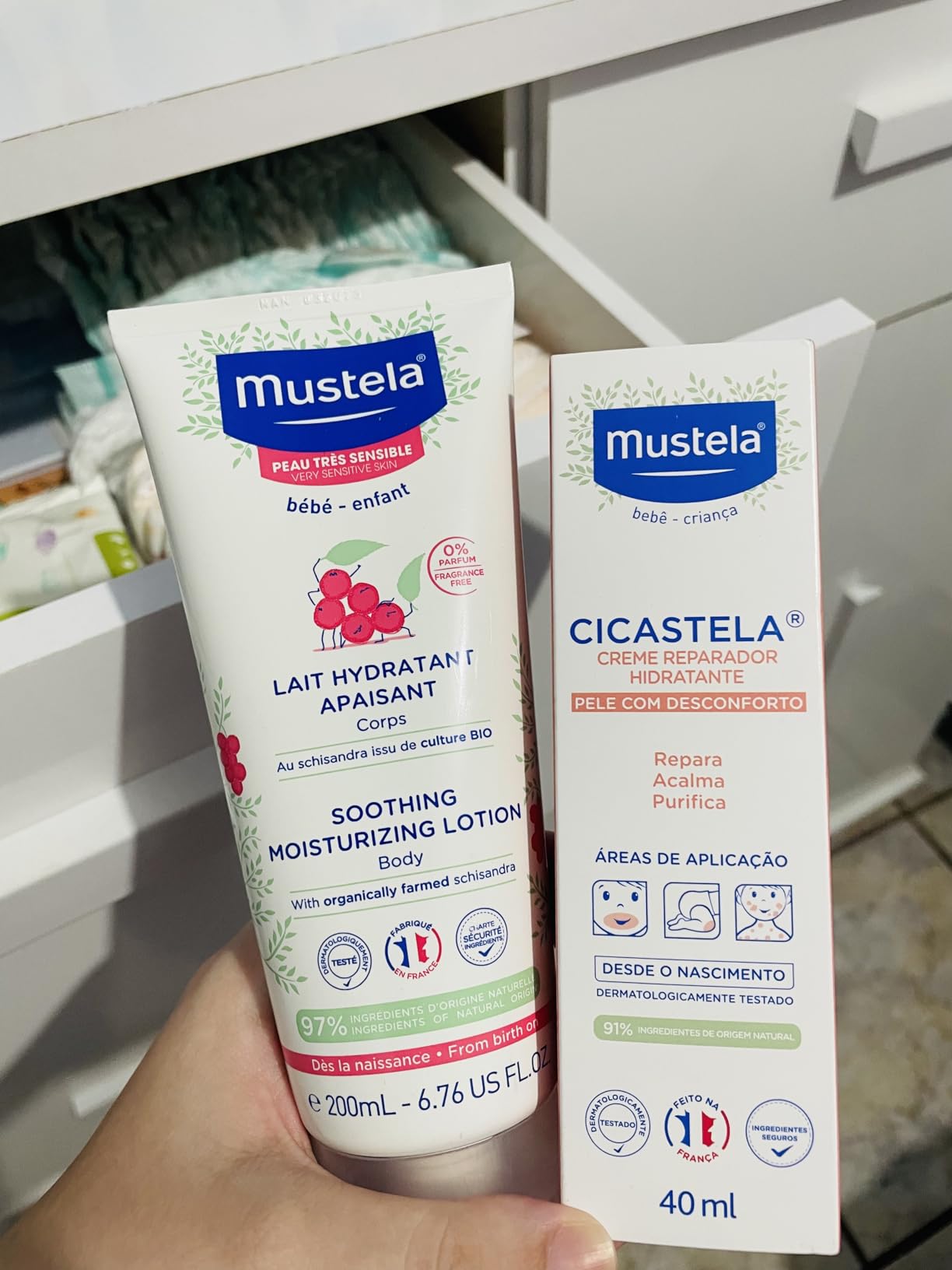 Mustela Hidratante Calmante 200Ml - Creme Infantil Sem Fragrância Para ...