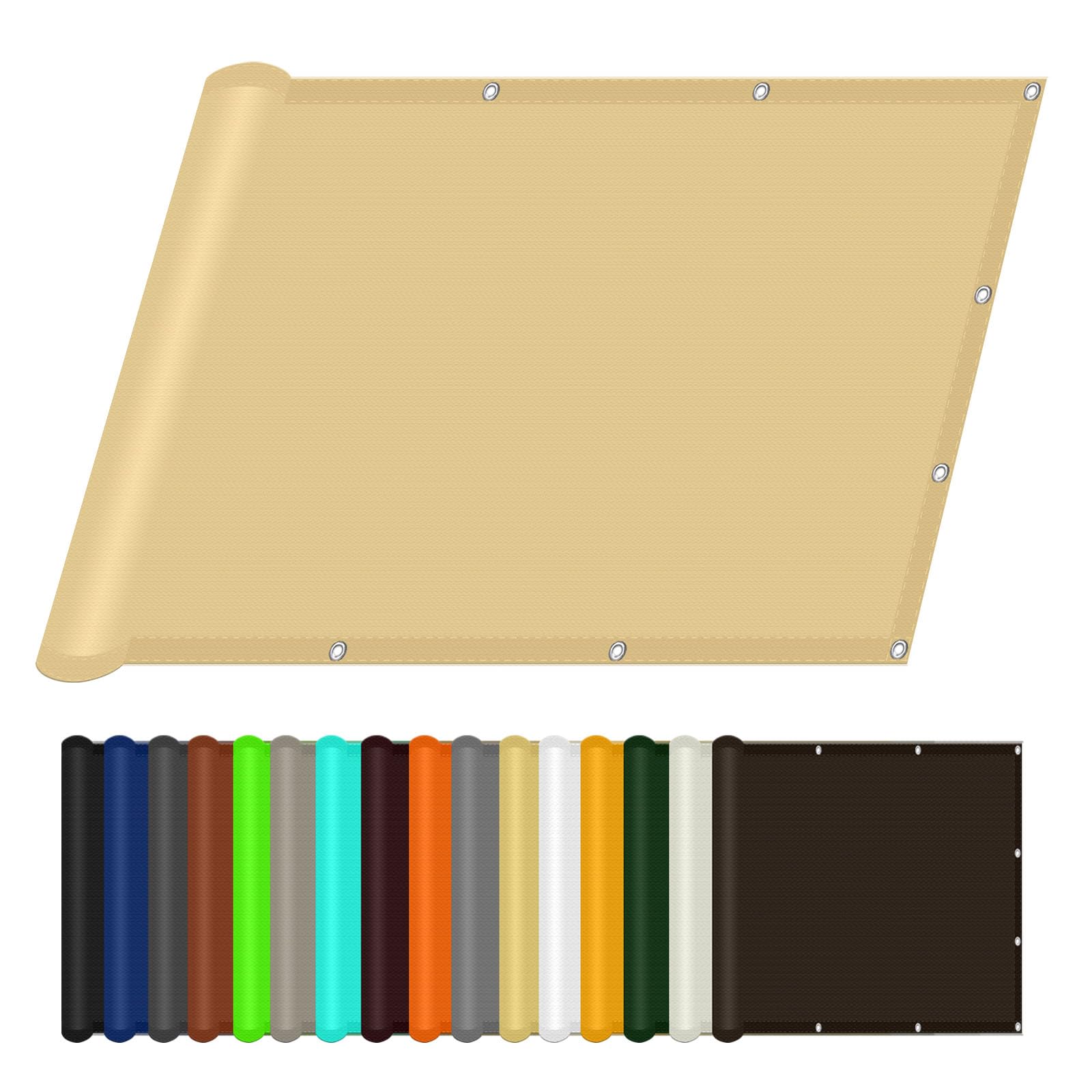Voile d'ombrage rectangulaire anti-UV 95% et imperméable pour terrasse de 260x330 cm