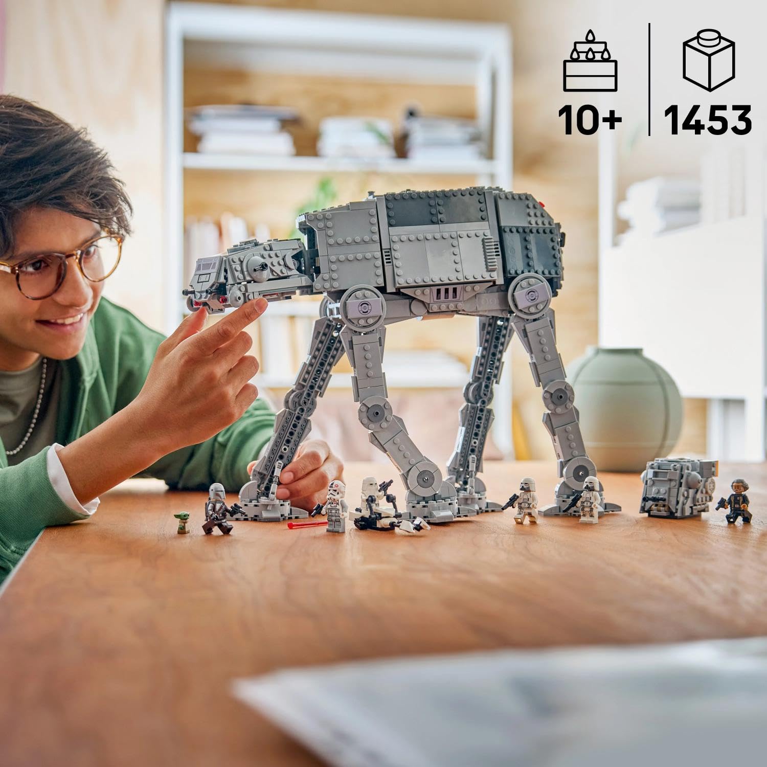 LEGO Star Wars 75454 AT-AT des Restimperiums mit INT-4 Spielzeug - The Mandalorian and Grogu Figuren mit Shuttle, Speeder Bike, 6 Minifiguren & 1 Figur - Geschenk für Jungen & Fans ab 10 Jahren