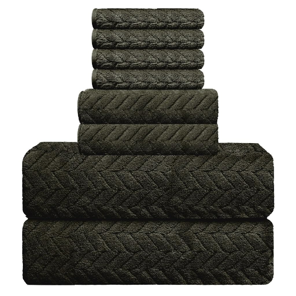 Essuie-Mains à Séchage Rapide en Fibres de Polyester | Lot de 6 Serviettes de Bain