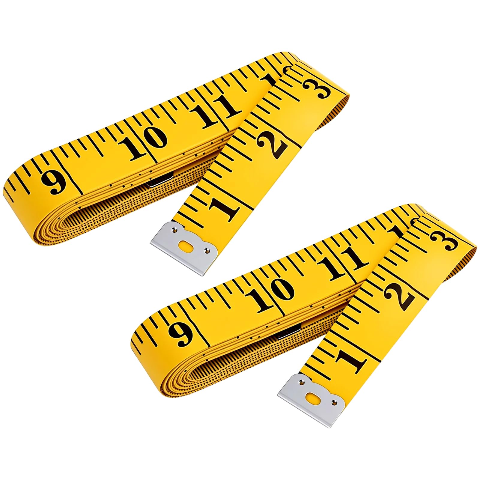 2 cintas métricas de costura, cintas métricas de 300 cm/120 pulgadas, cinta métrica de sastre, cinta métrica suave de doble cara, cinta métrica extra larga, suave para sastres para medir longitudes y