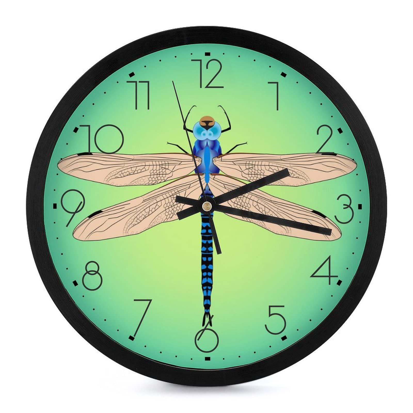Pendule Murale Silencieuse Libellule pour une ambiance zen à la maison