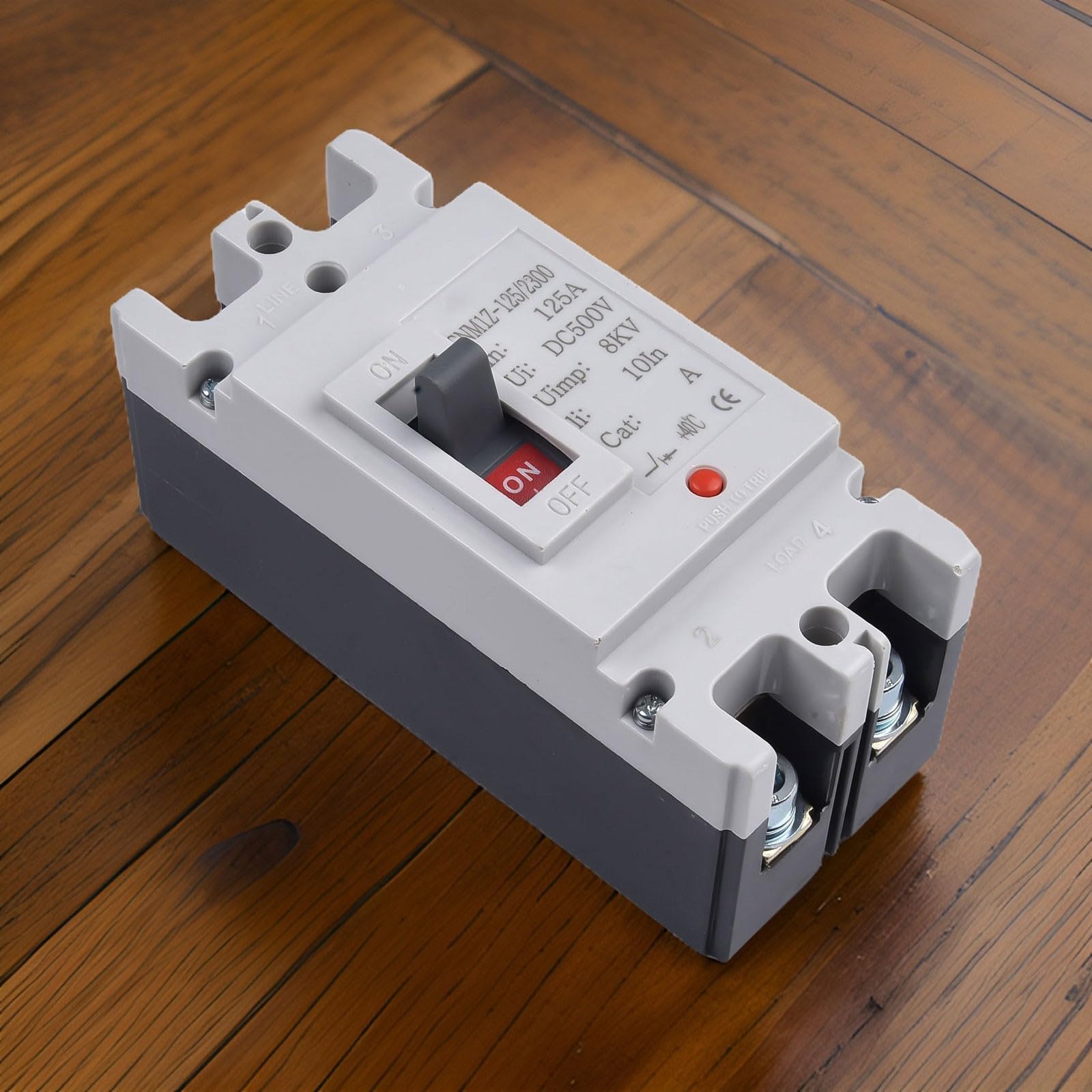 Disyuntor MCCB 2P DC para sistemas de baterías solares con resistencia de choque y confiabilidad (125A)