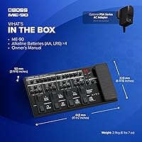 Vista 6 de BOSS ME-90 Multi-efectos de guitarra Procesador de guitarra todo en uno 11 modelos de amplificador AIRD integrados 60 efectos derivados