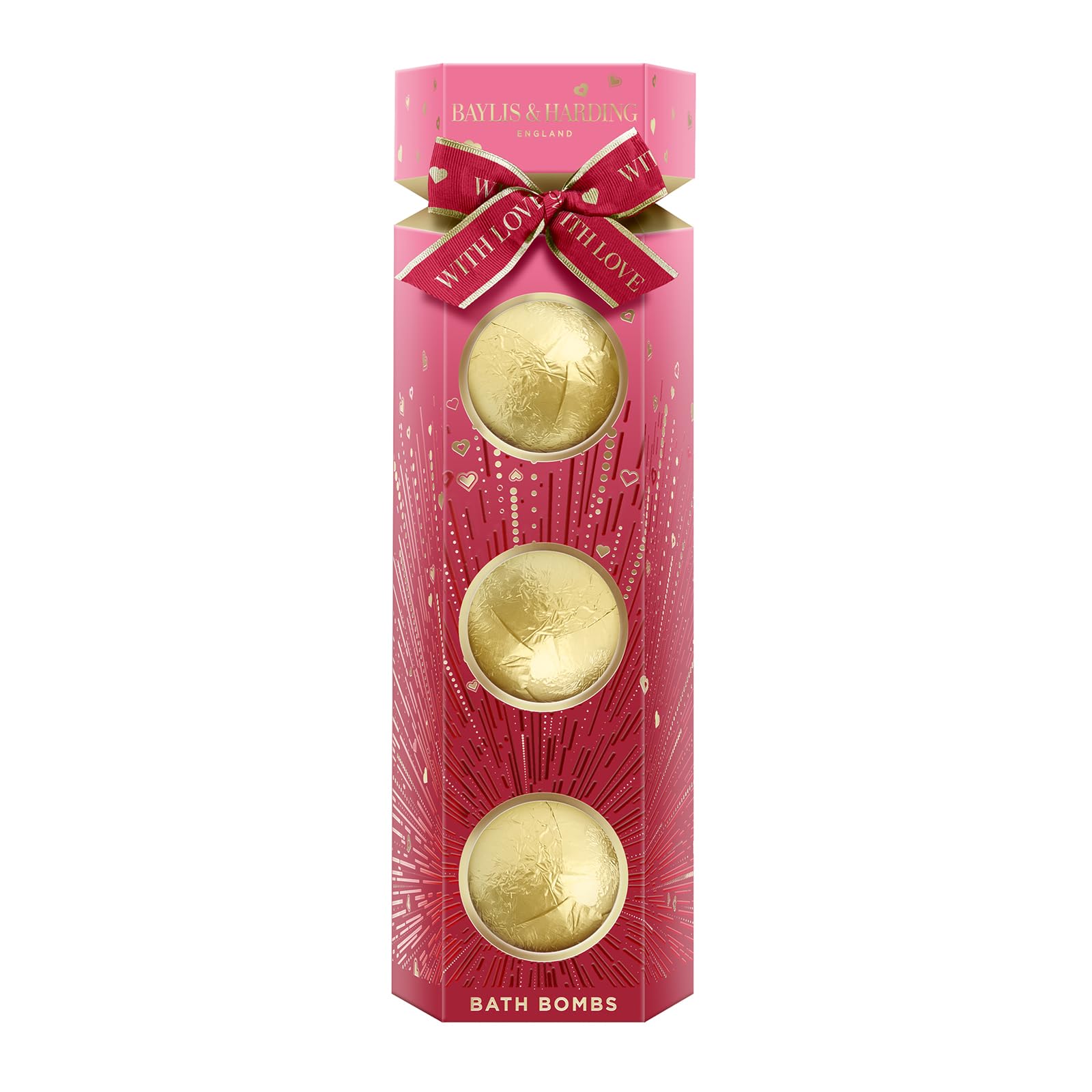 Baylis & Harding Midnight Cherry Luxury Bath Bomb Trio Gift Set - Vegan Friendly, 126.67 g (Pack of 3) - Image 2