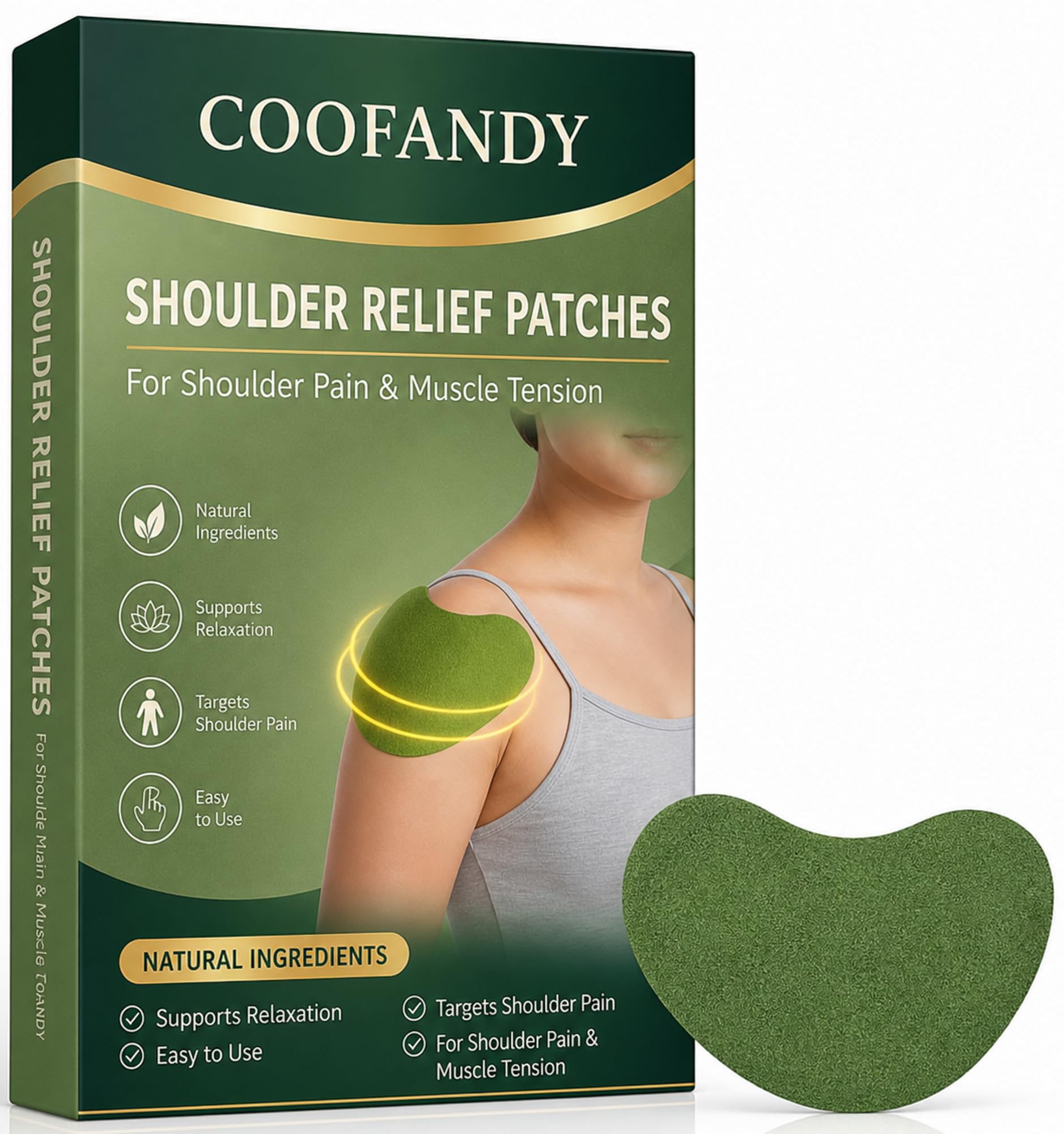 COOFANDY Shoulder Herbal Pain Relief Patch (40 PCS) – Fast Acting Joint & Muscle Relief, Soothing Comfort for Shoulder, Neck & Back Pain, Long Lasting Easy to Use Patches for Daily Support & Mobility-image-29