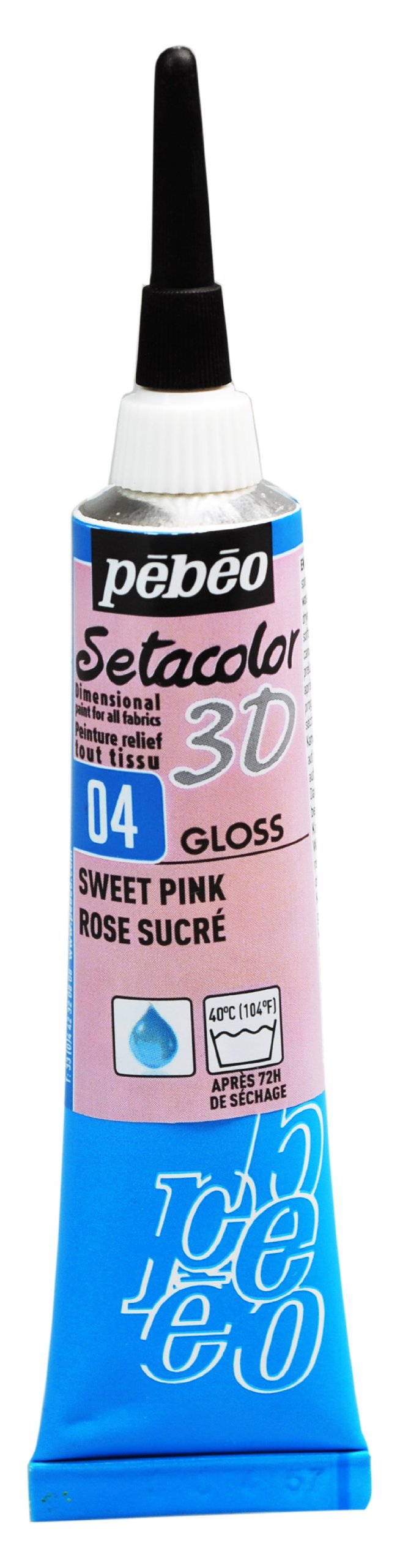 Pebeo Setacolor 3D Fabric Paint, 20ml, Gloss Sugar Pink