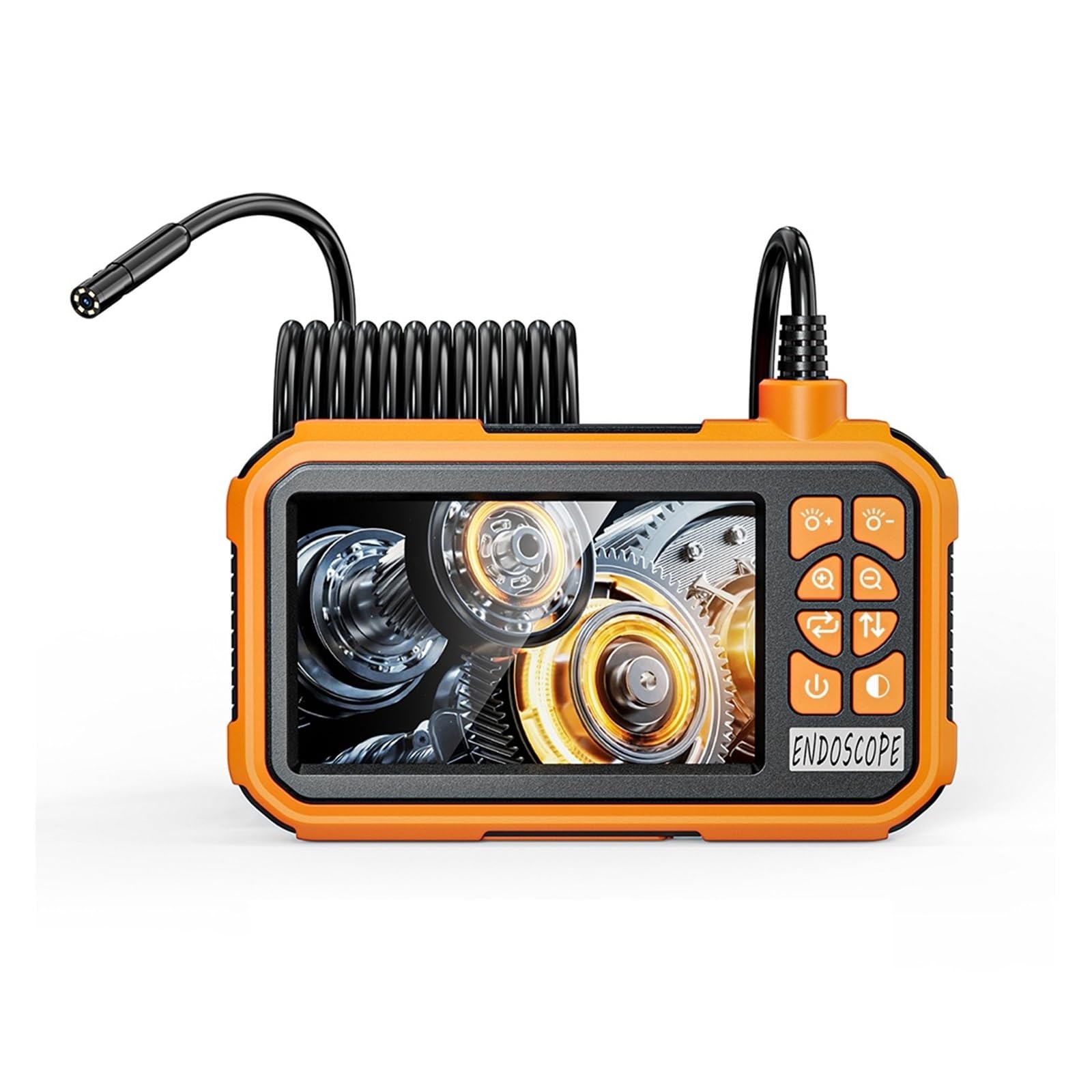 Periscopio, Fotocamera for endoscopio industriale con batteria da 2600 mAh for periscopio for tubi schermo 4,3 pollici for riparazione auto(5m)
