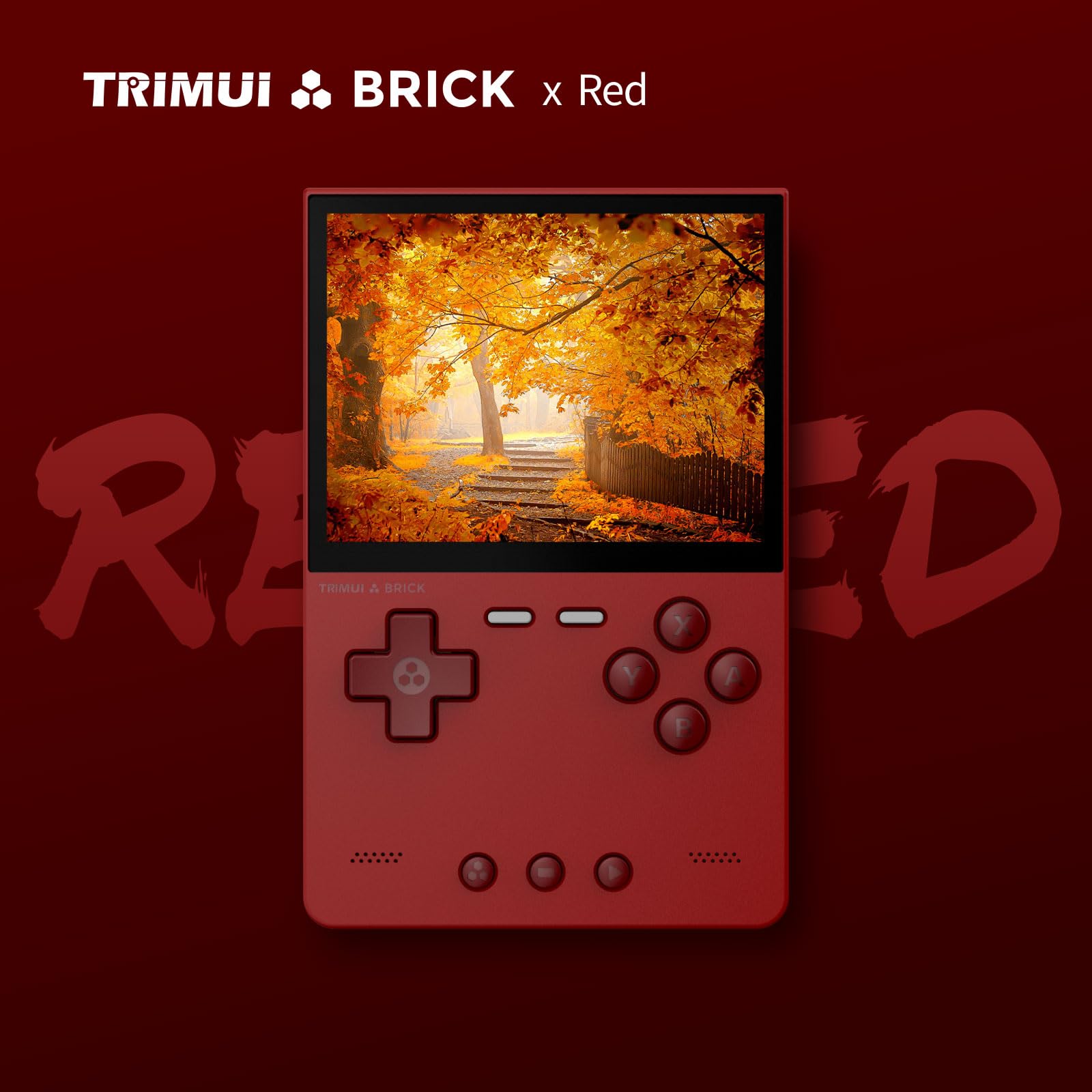 Amazon.co.jp: Trimui Brick レトロゲーム機、3.2インチ、レッド